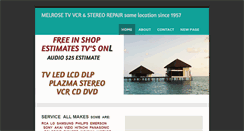 Desktop Screenshot of melrosetvaz.com